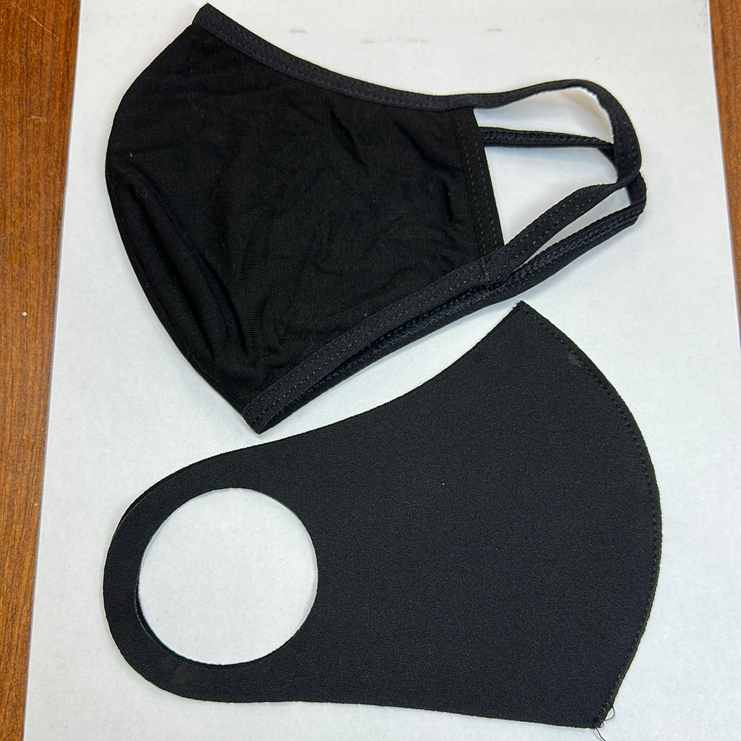 REUSABLE FACE MASK 1 PC- PLAIN BLACK - BUY 1 GET 1 FREE - Secret Nail & Beauty Supply