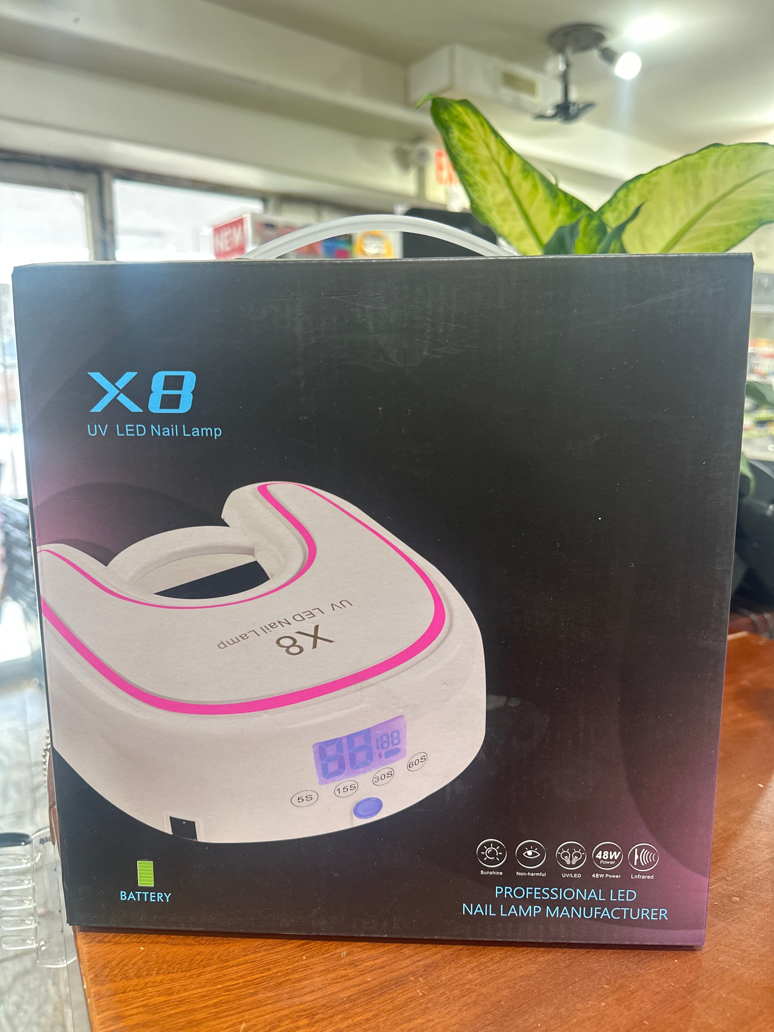 X8 UV/LED NAIL LAMP 48W - RECHARGEABLE