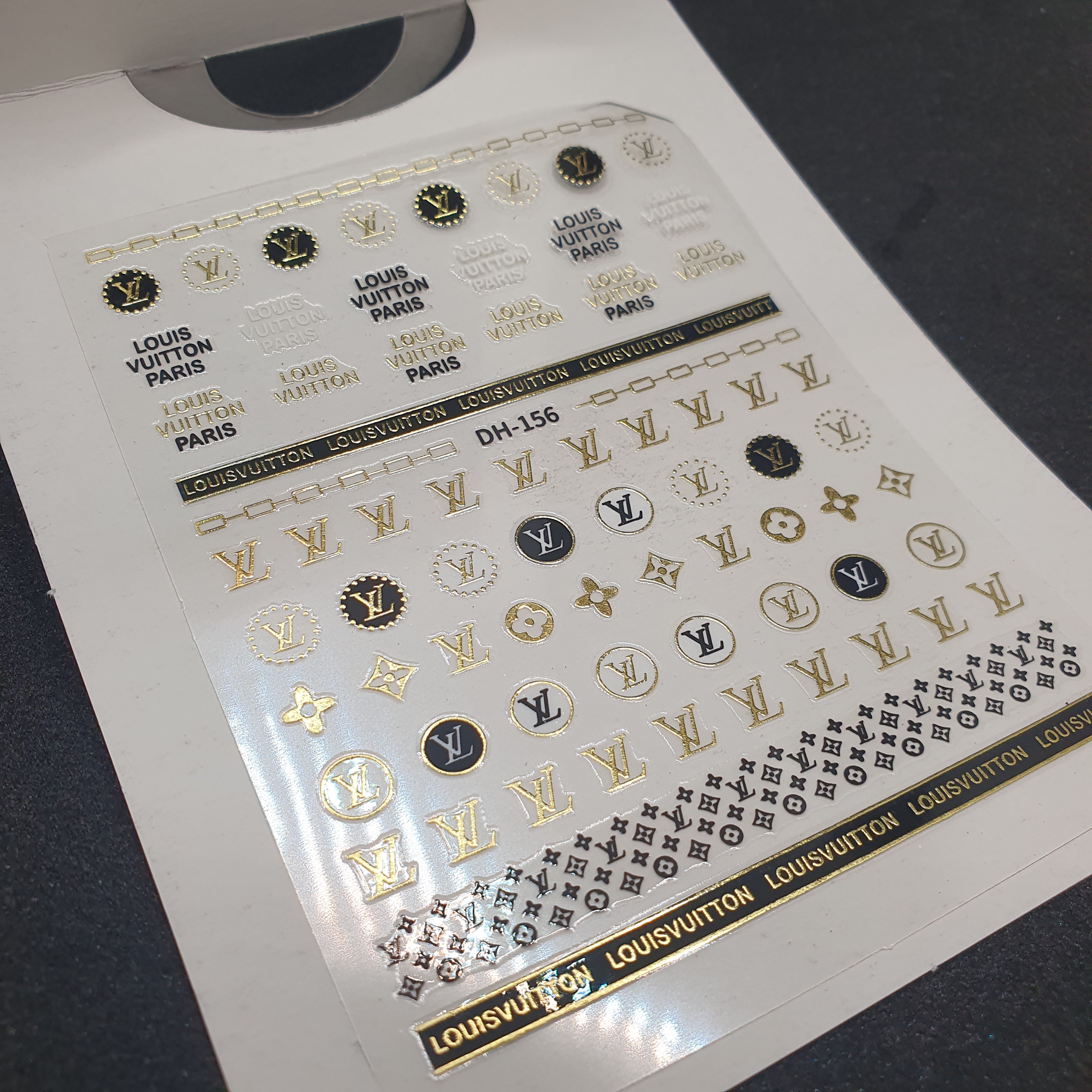 3D NAIL STICKER LARGE CHANEL LV GUCCI YSL