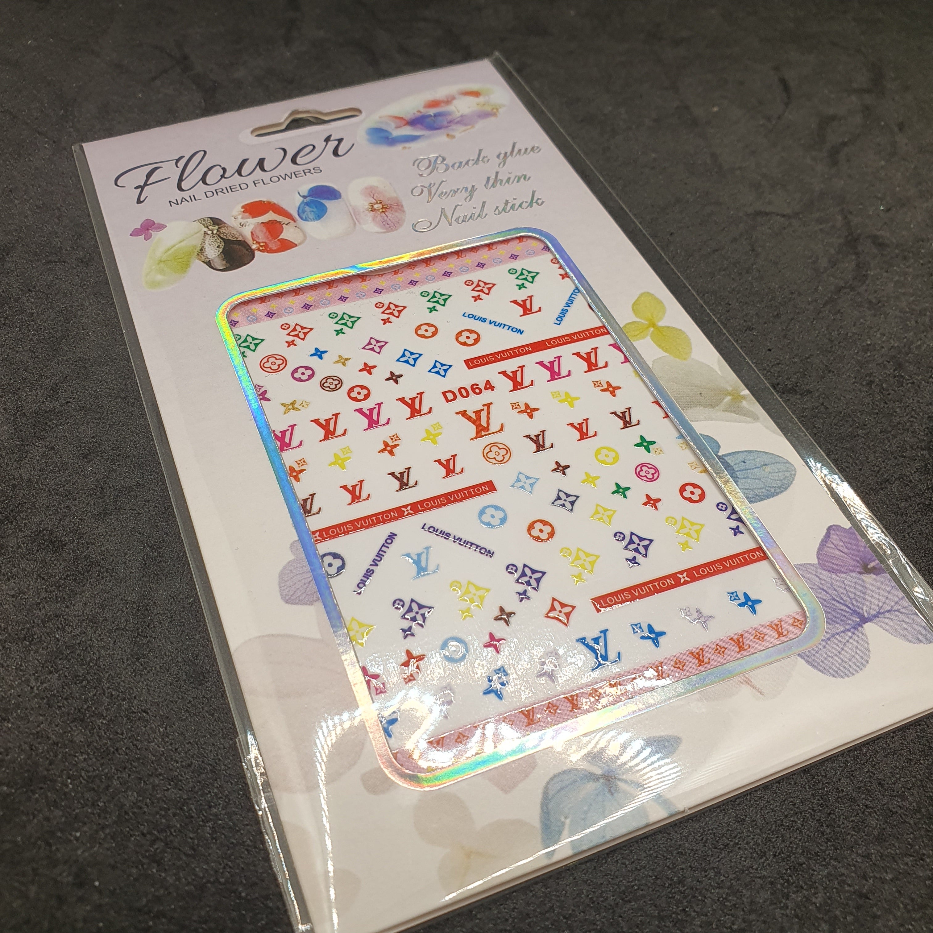 3D NAIL STICKER LARGE-CHANEL,LV,GUCCI,YSL