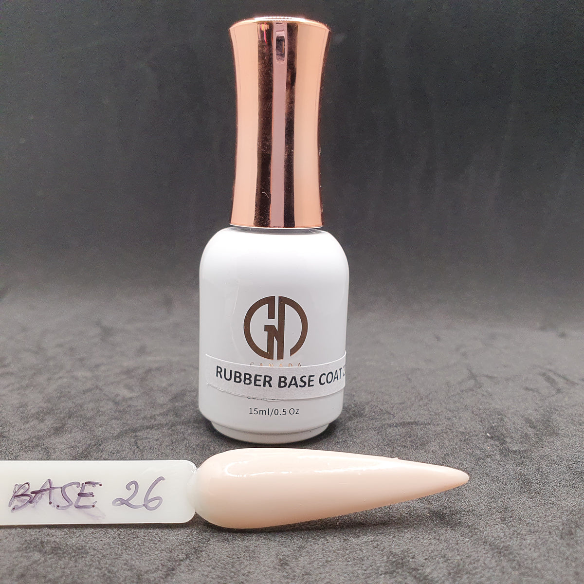NEW - GND RUBBER BASE COAT - 26 - Secret Nail & Beauty Supply