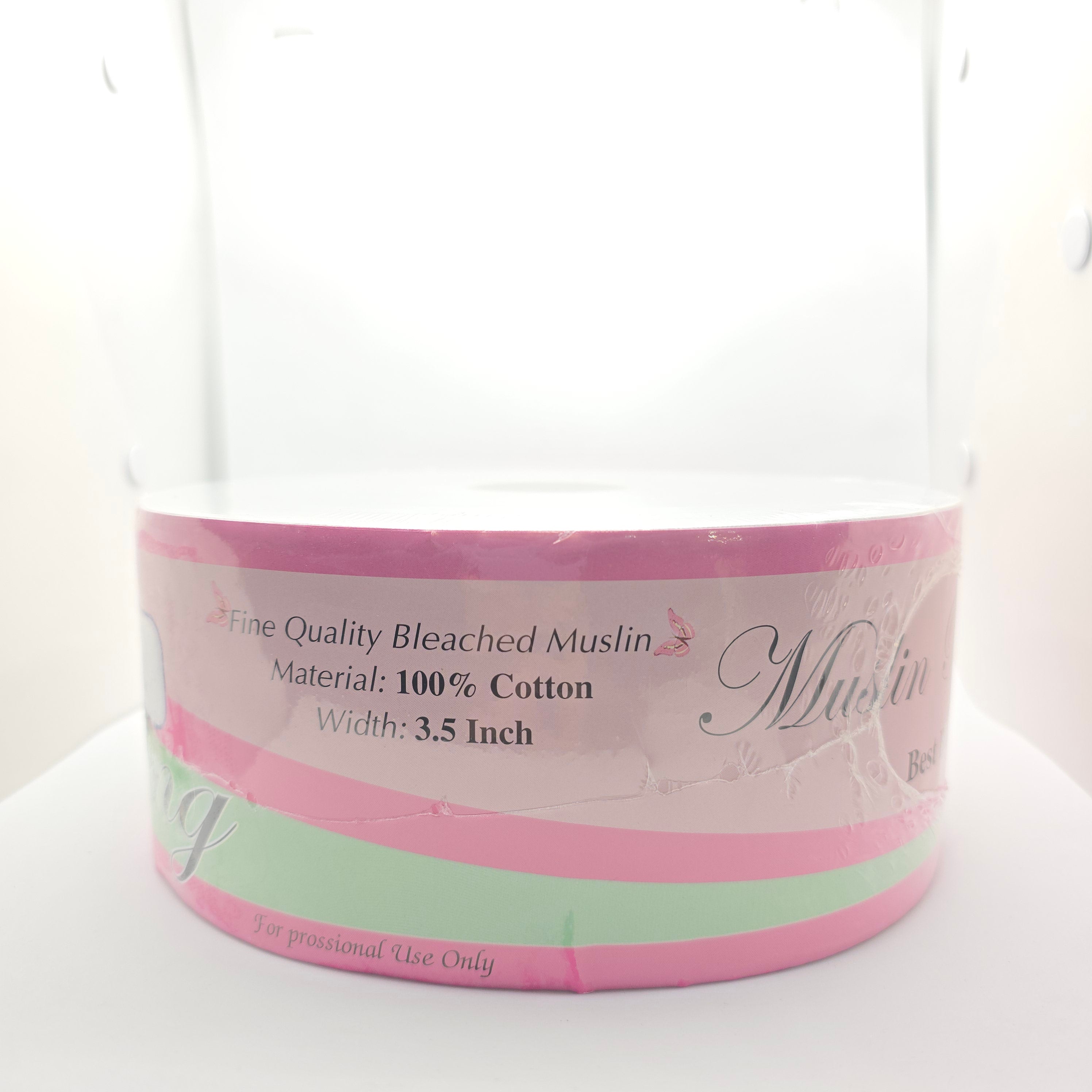 BLEACHED MUSLIN WAXING ROLL 3.5" X 100 YARDS - 100% COTTON - Secret Nail & Beauty Supply