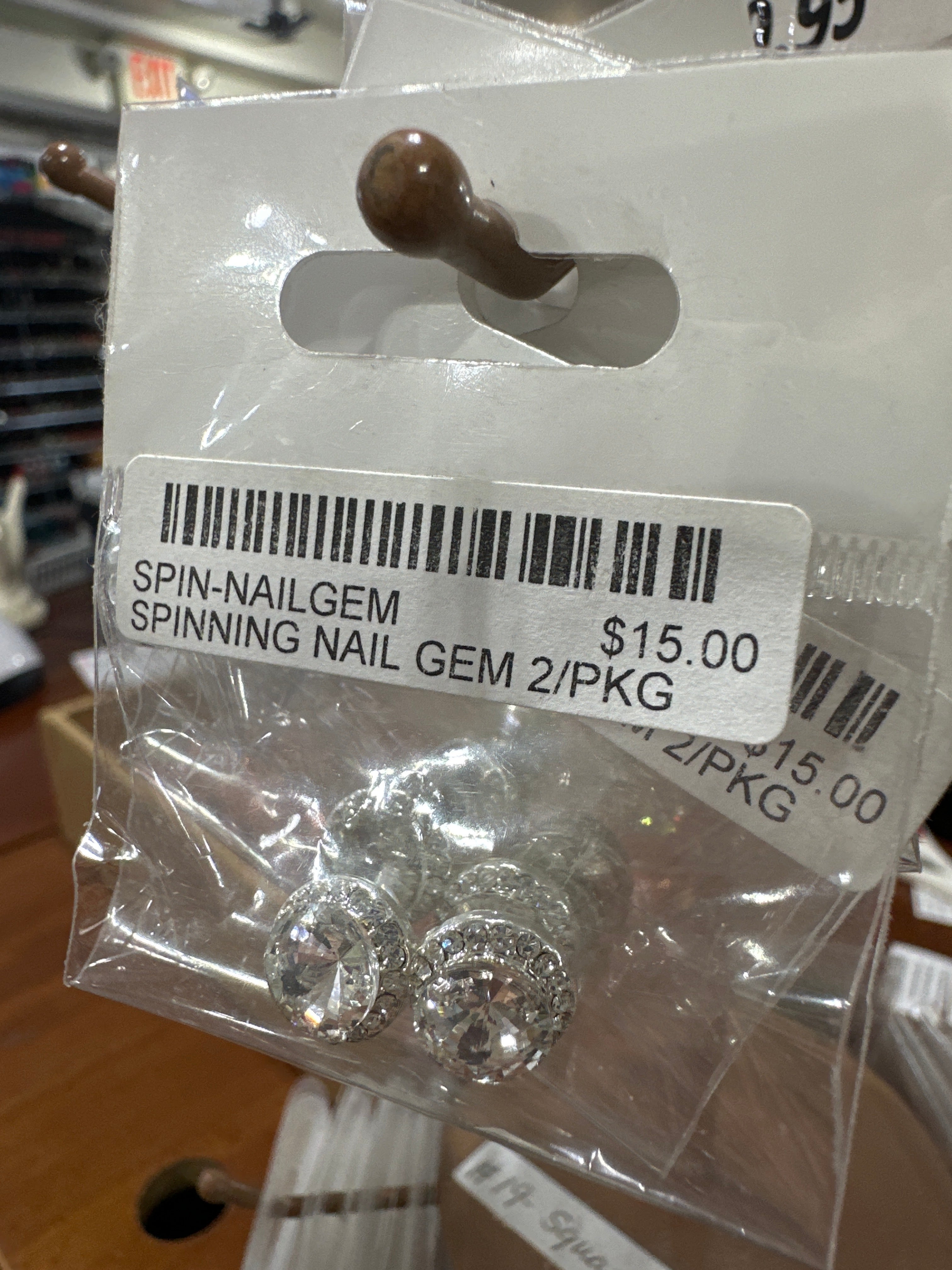SPINNING NAIL GEM 2/PKG