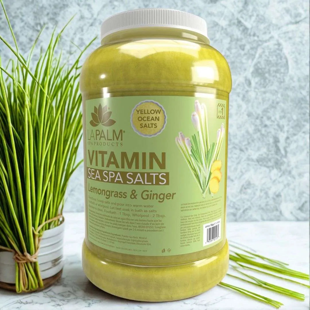 LAPALM SEA SPA SALTS LEMONGRASS & GINGER - 1 GALLON - Secret Nail & Beauty Supply