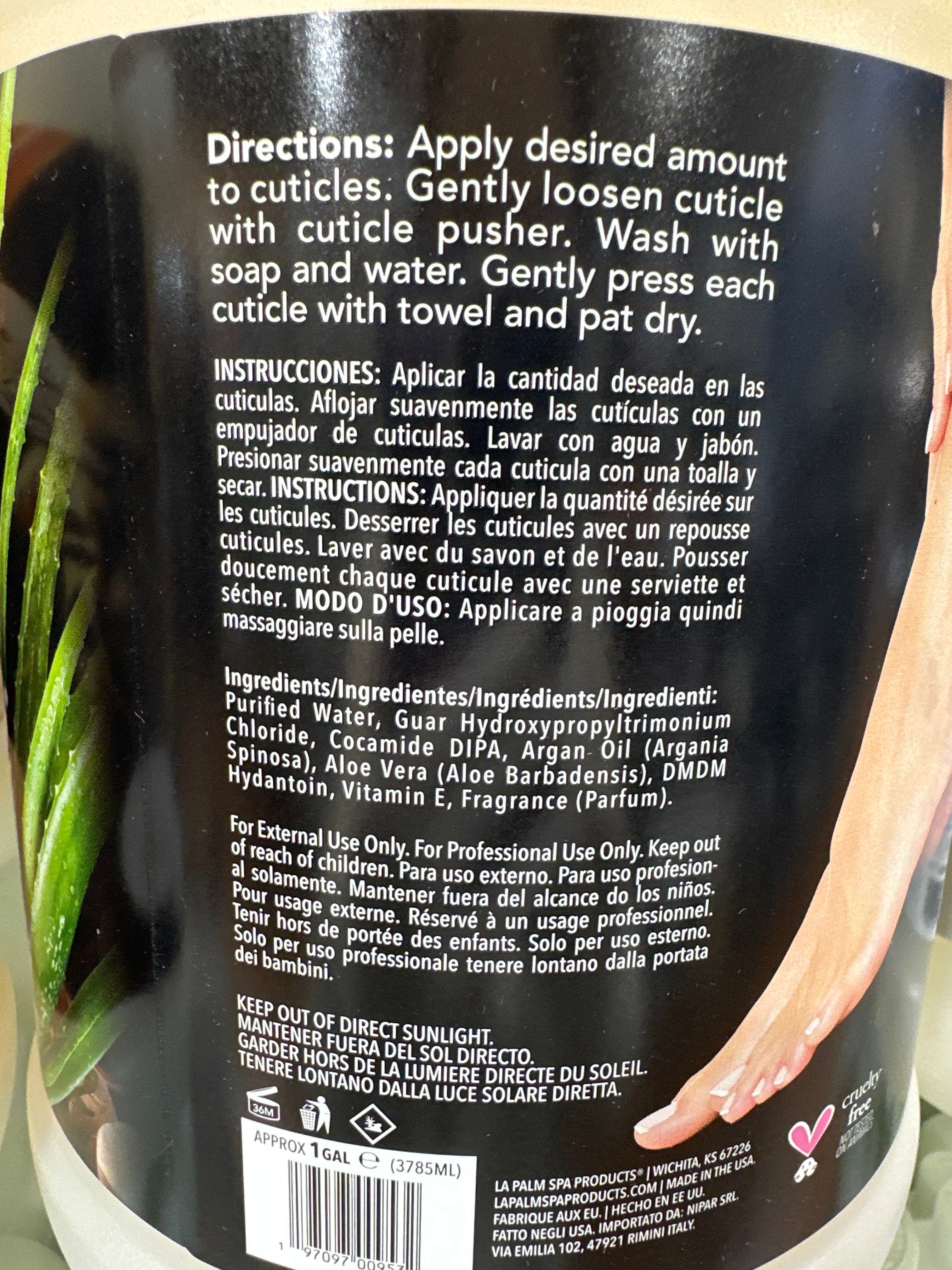 NEW - Lapalm cuticle softener - PEACH & ALOE