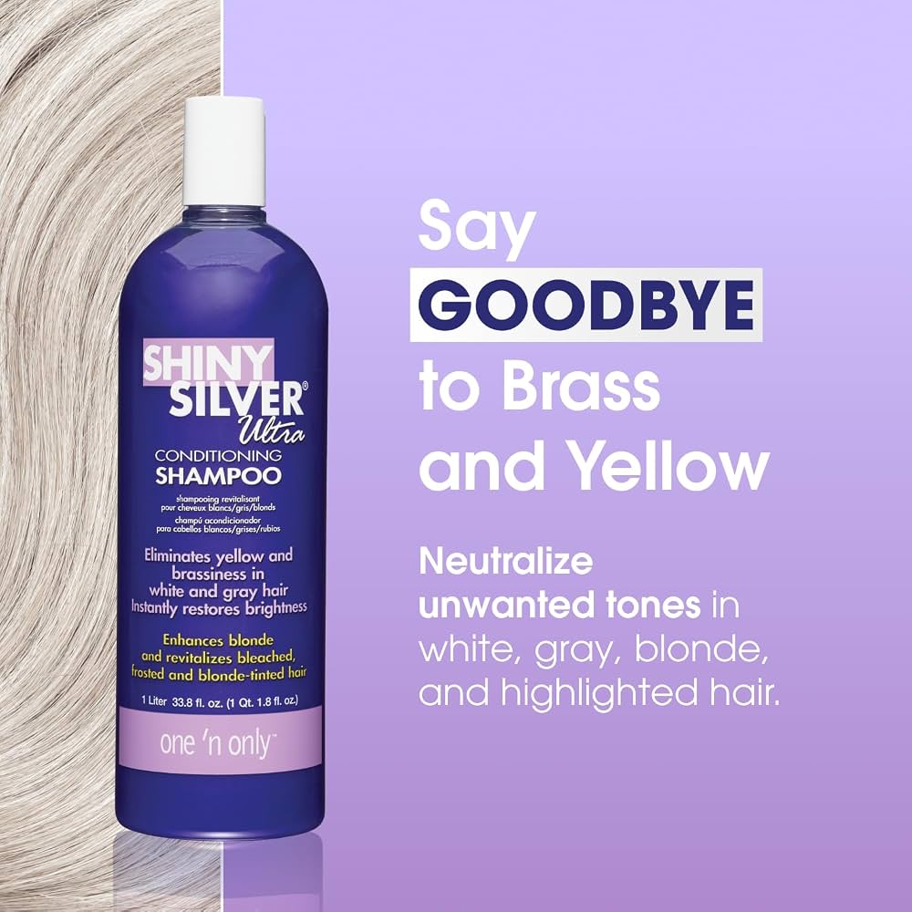 ONE'N ONLY SHINY SILVER ULTRA CONDITIONING SHAMPOO 33.8 OZ