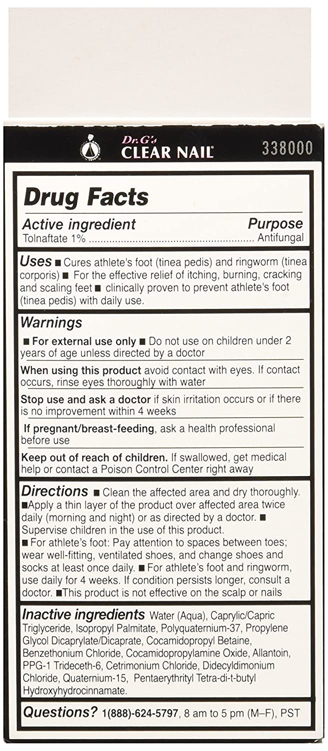 AMER 100012 DR G'S CLEAR NAIL ANTIFUNGAL TREATMENT . 5 OZ