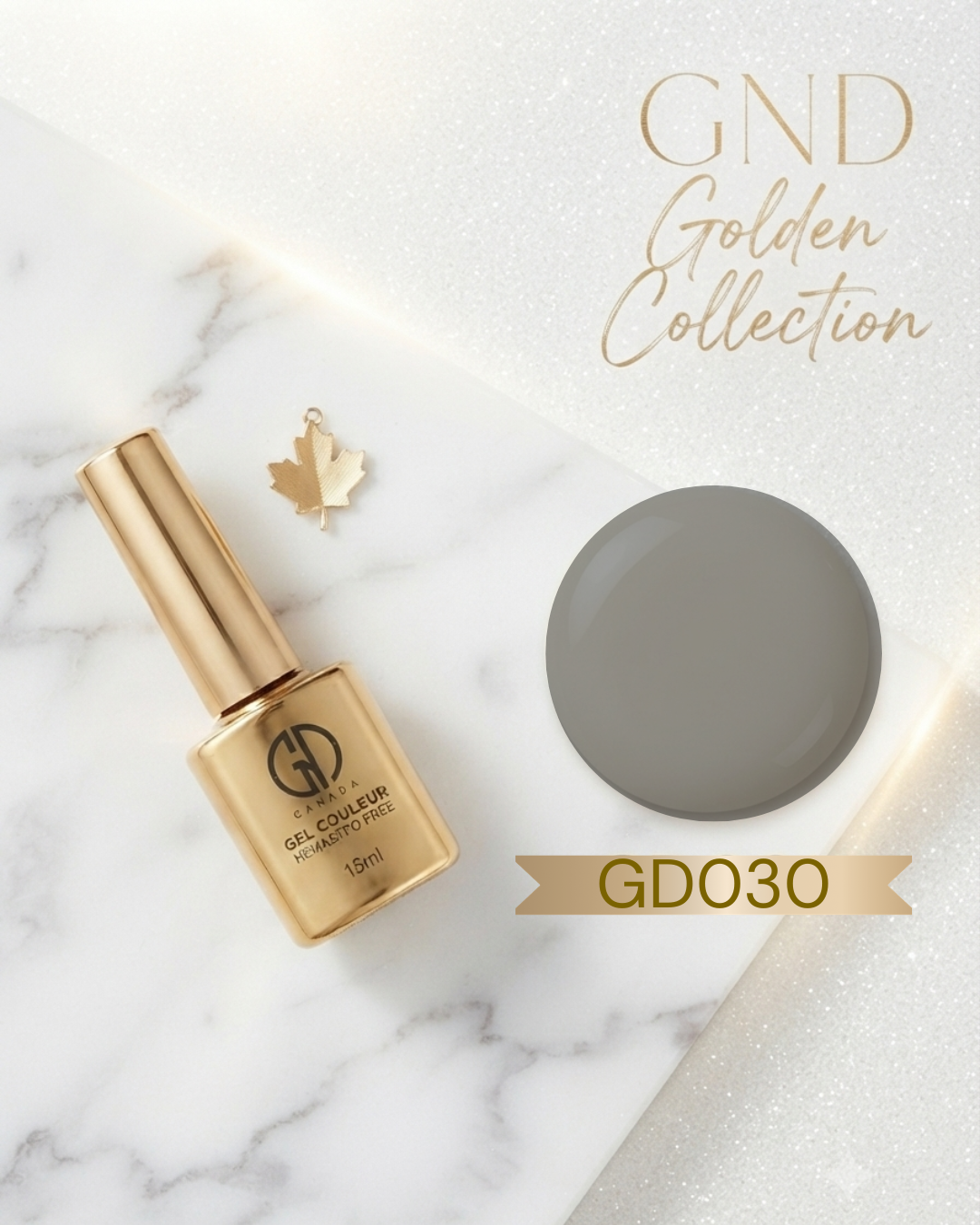 GND GOLDEN GEL COULEUR - GD030 - Black Jelly