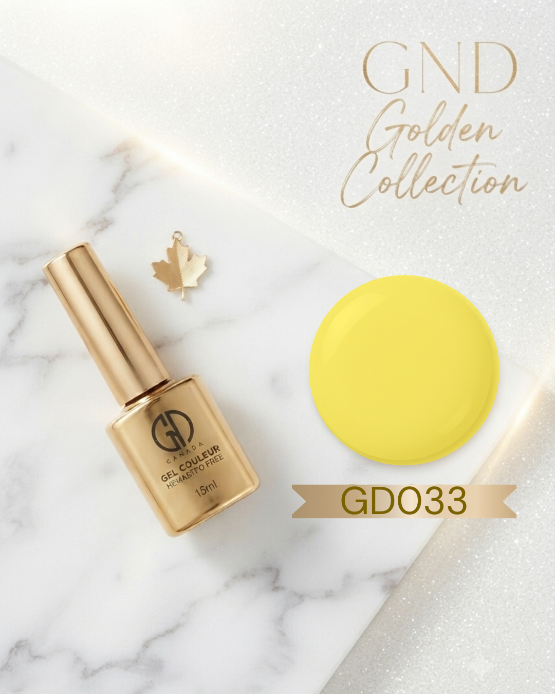 GND GOLDEN GEL COULEUR - GD033 - JELLY YELLOW