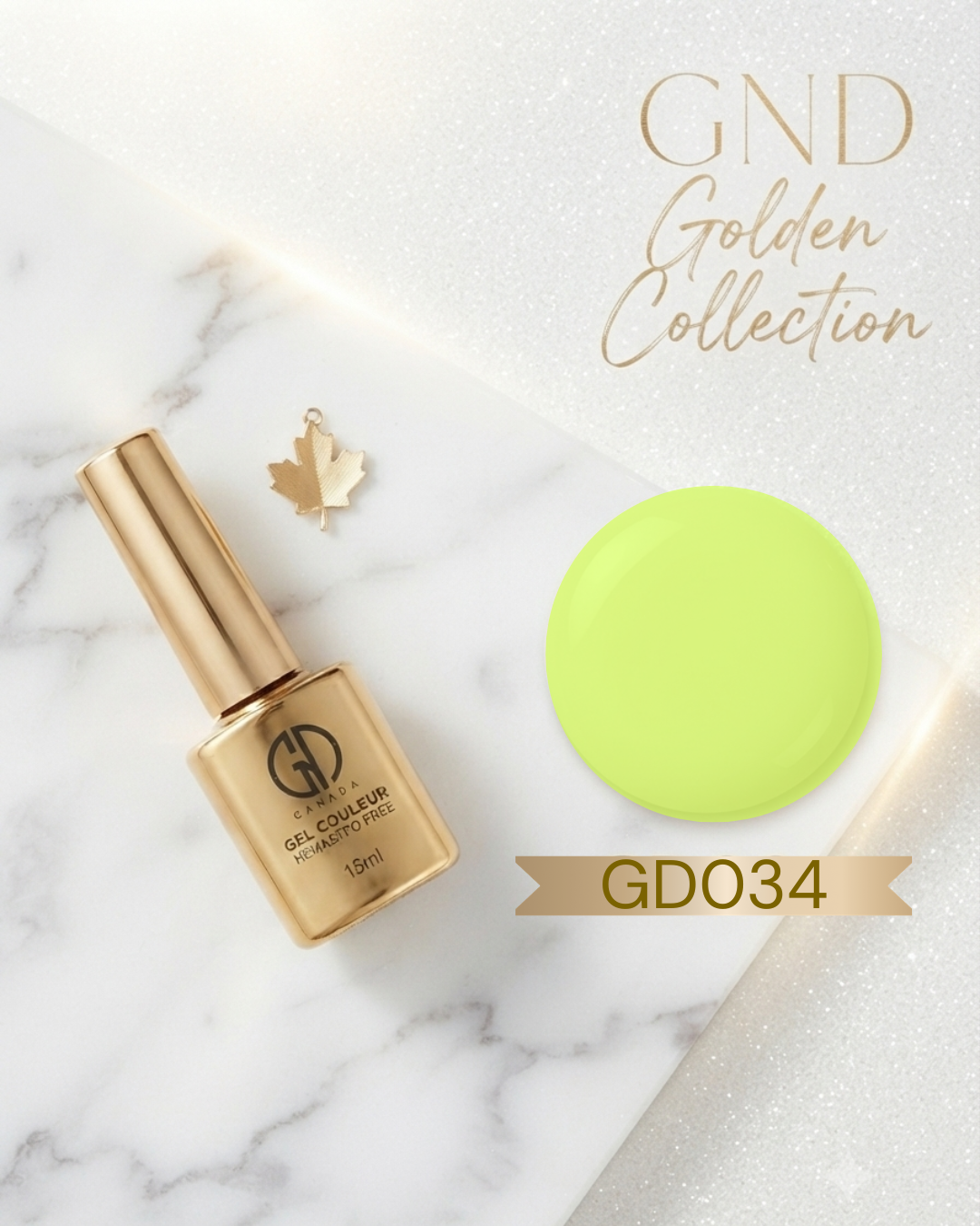 GND GOLDEN GEL COULEUR - GD034 - JELLY GREEN