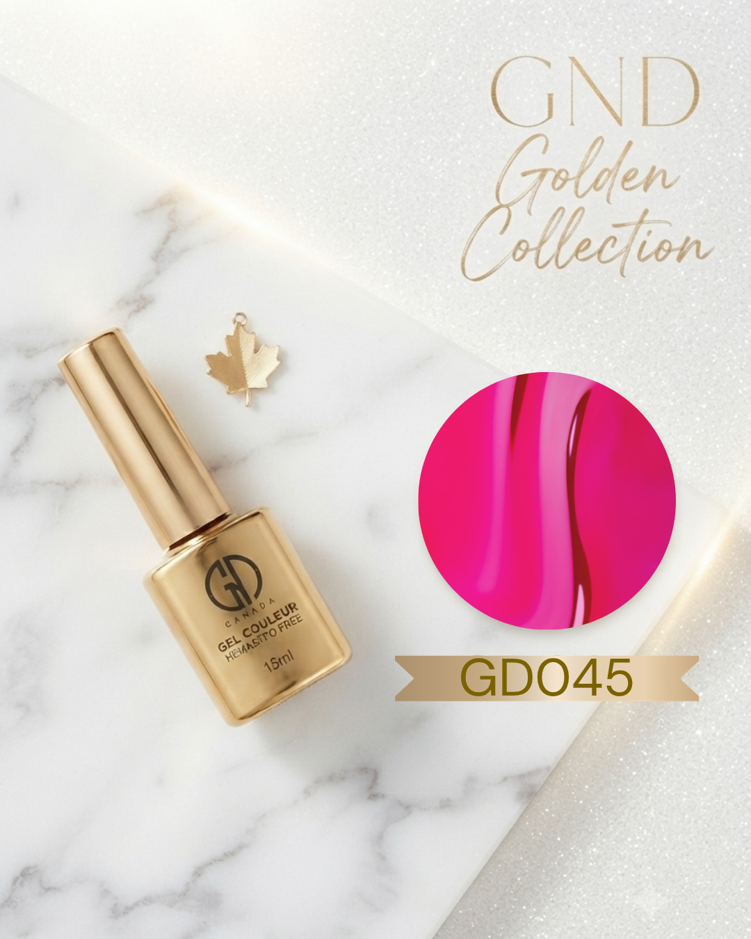 GND GOLDEN GEL COULEUR - GD045 - JELLY NEON PINK
