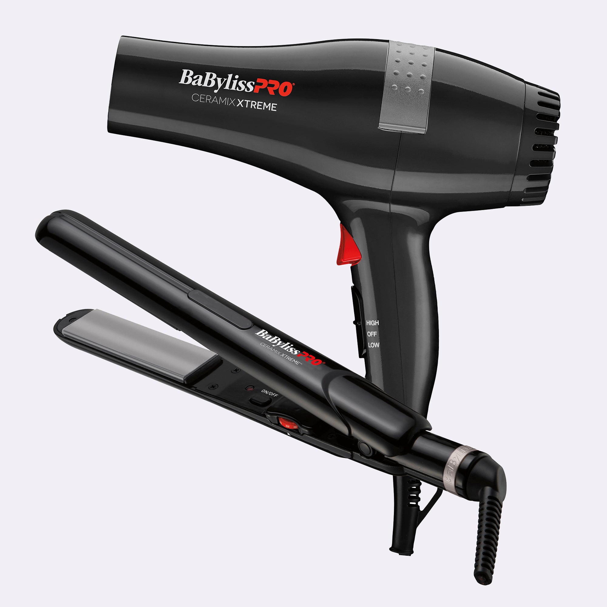 CEBKPP1C BABYLISS PRO CERAMIC HAIRDRYER & CERAMIC FLAT IRO 1"- DUO