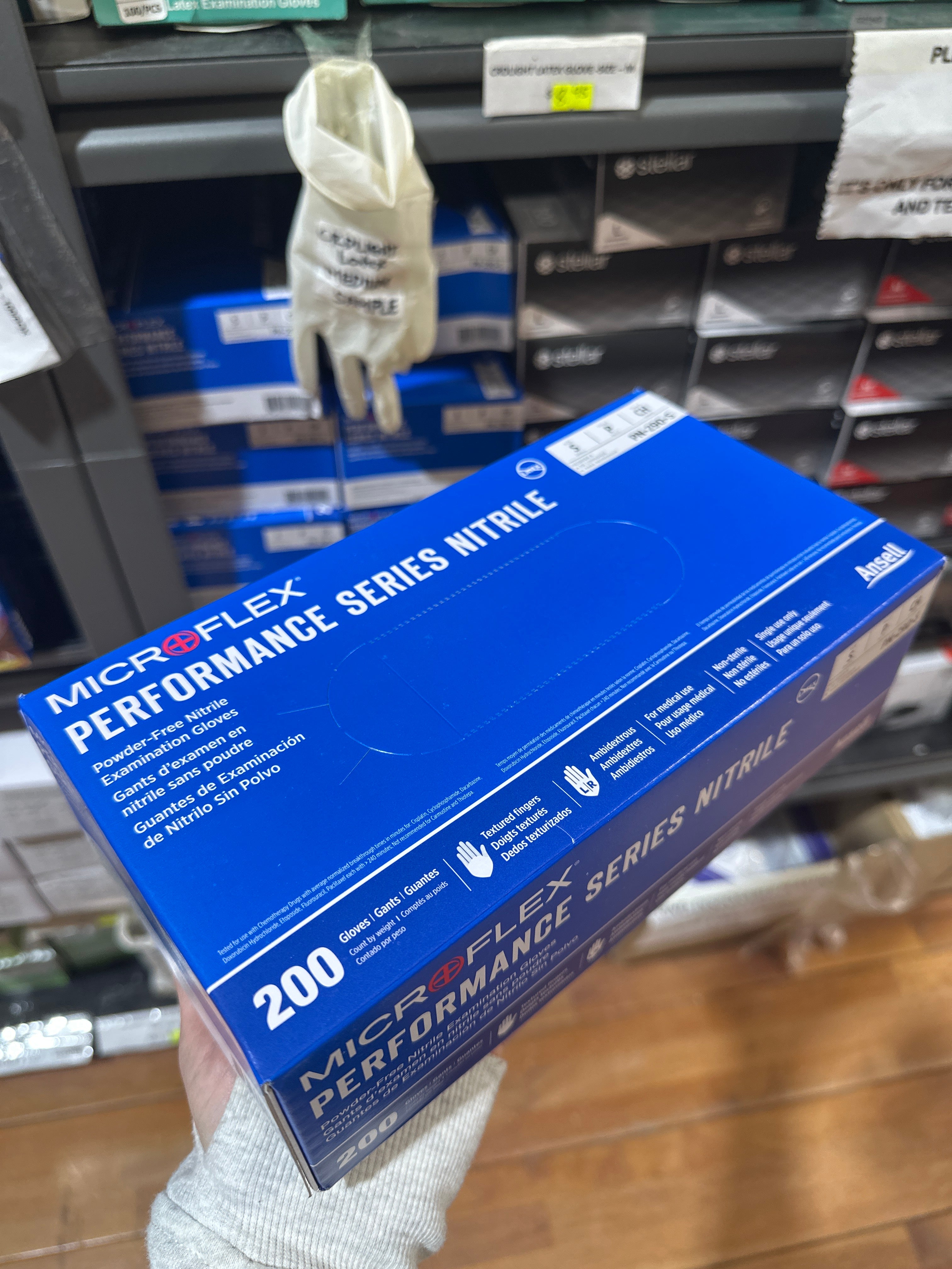 ANSELL MICROFLEX NITRILE GLOVES 200/BOX - SMALL