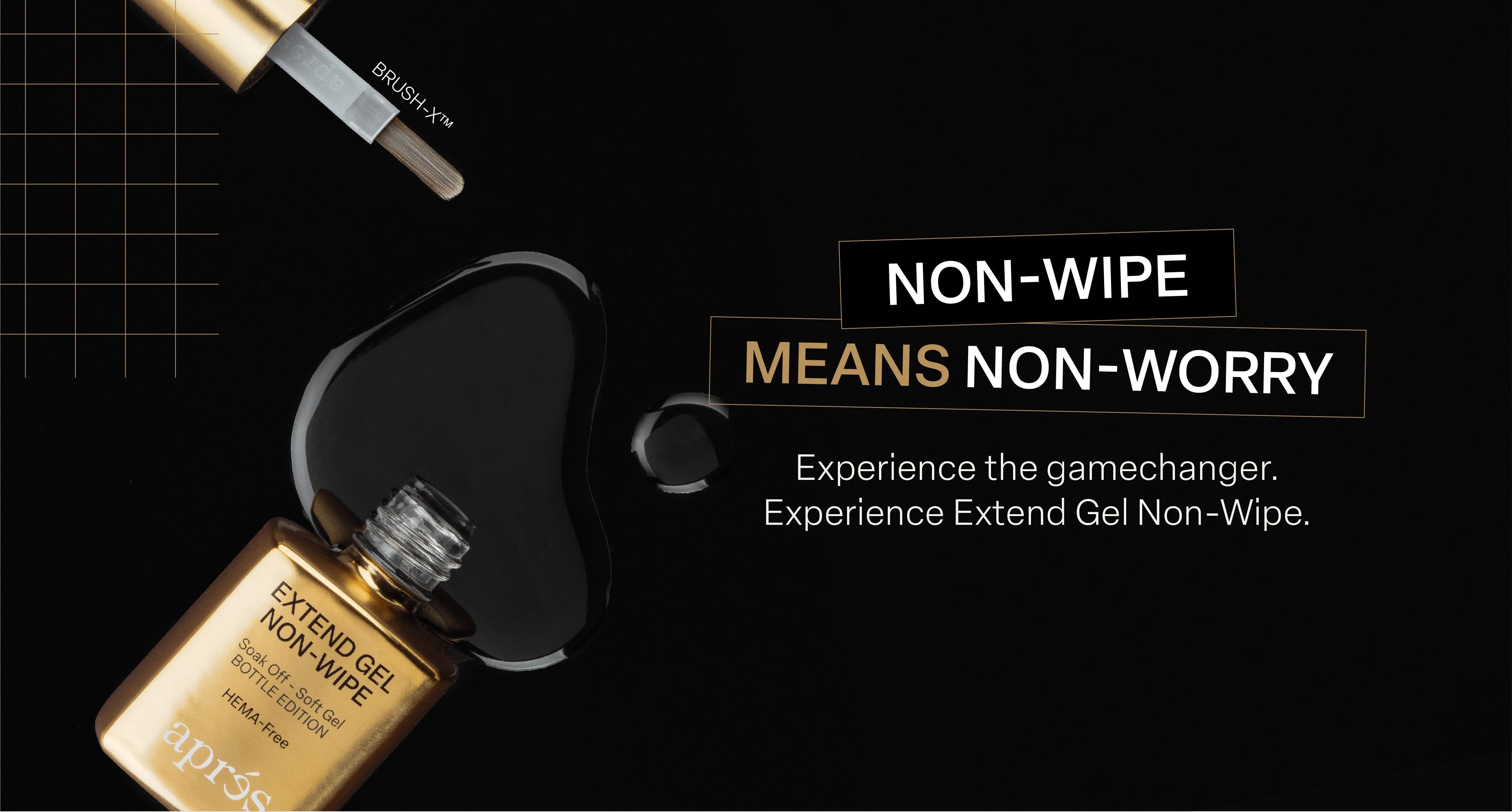 APRES EXTEND GEL NON-WIPE GOLD BOTTLE EDITION  30 ML