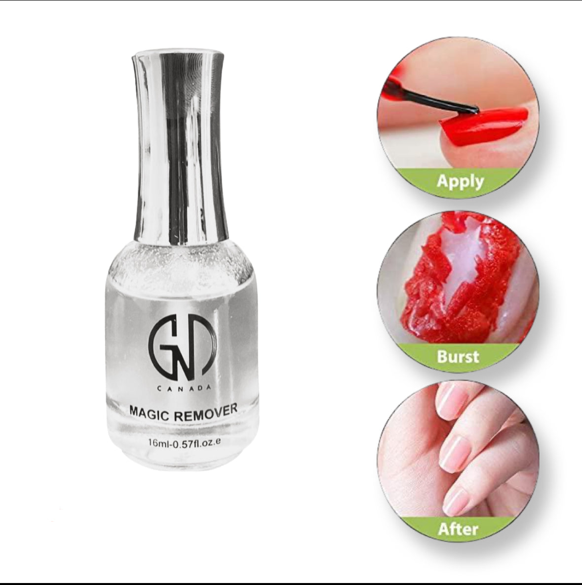 GND MAGIC REMOVER 16 ML (Shellac color remover)