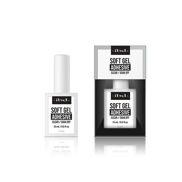 62490 ibd SOFT GEL ADHESIVE CLEAR/SOAK OFF - 15ml