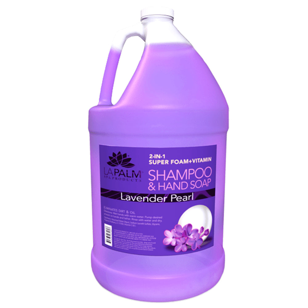 LAPALM SHAMPOO & HAND SOAP - SUPER PEARL LAVENDER - GALLON - Secret Nail & Beauty Supply