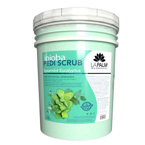 LAPALM JOJOBA PEDI GEL SCRUB- SPEARMINT EUCALYPTUS