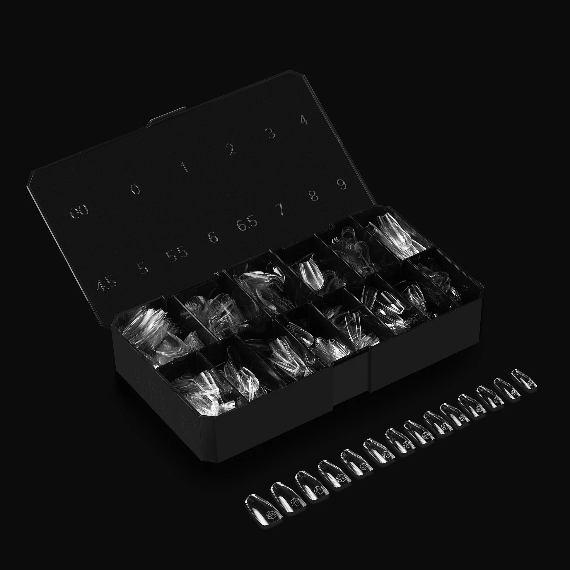 APRES GEL-X SCULPTED COFFIN MEDIUM TIP- 600 PCS / 14 SIZES