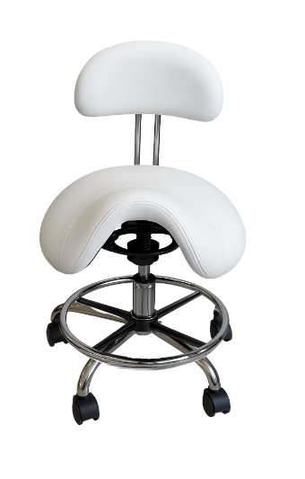 CR-2110 HYDRAULIC STOOL - BLACK/WHITE