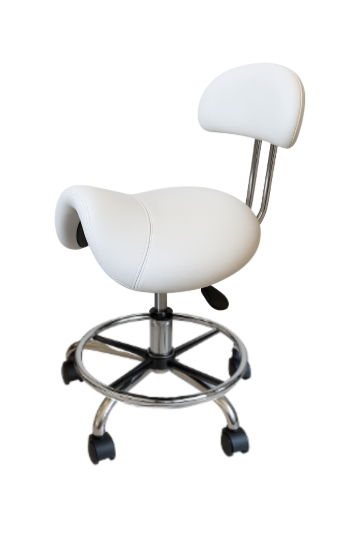 CR-2110 HYDRAULIC STOOL - BLACK/WHITE