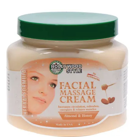HS FACIAL MASSAGE CREAM 10 OZ - ALMOND & HONEY