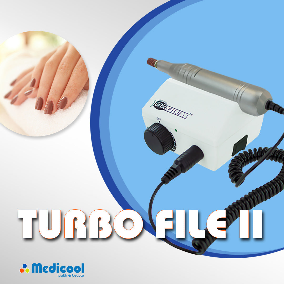 MEDICOOL TURBOFILE II ELECTRIC NAIL FILE - WHITE