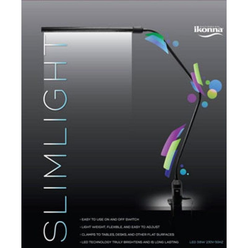 ikonna LMP-SLS FLEXIBLE SLIM LED table LAMP- SILVER - Secret Nail & Beauty Supply