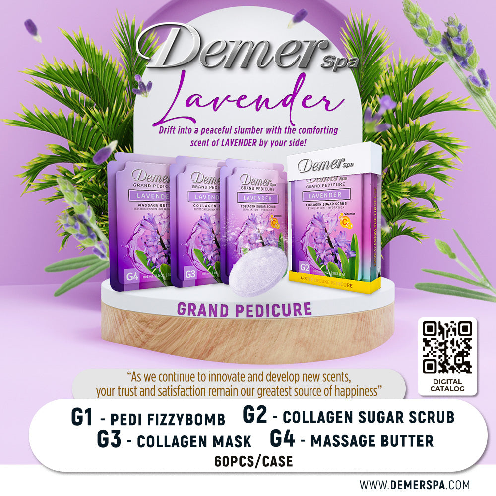 DEMER DELUXE PEDICURE KIT LAVENDER