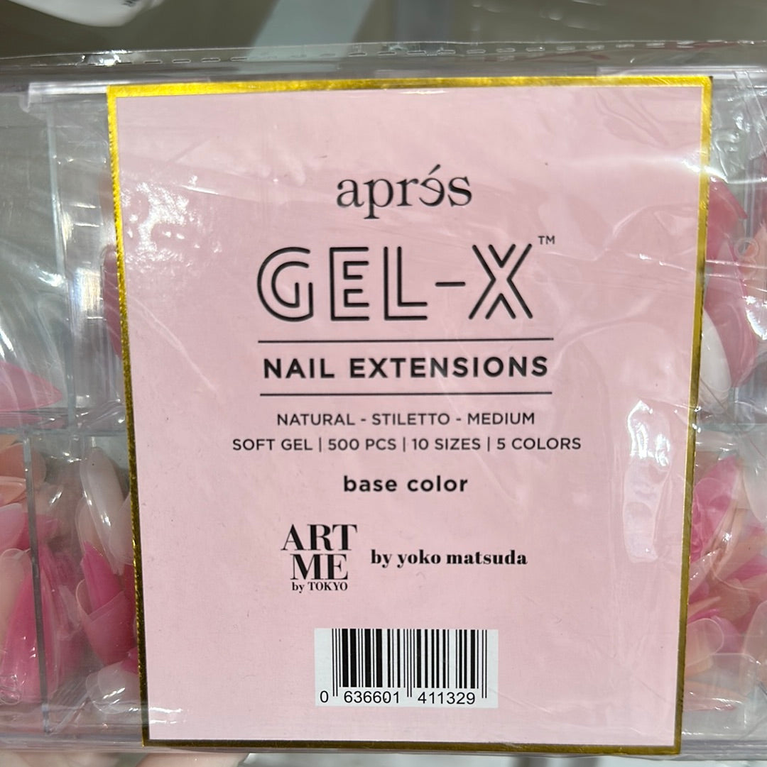 APRES GEL-X TIPS-BASE COLOR/VIVID/WILD-MEDIUM