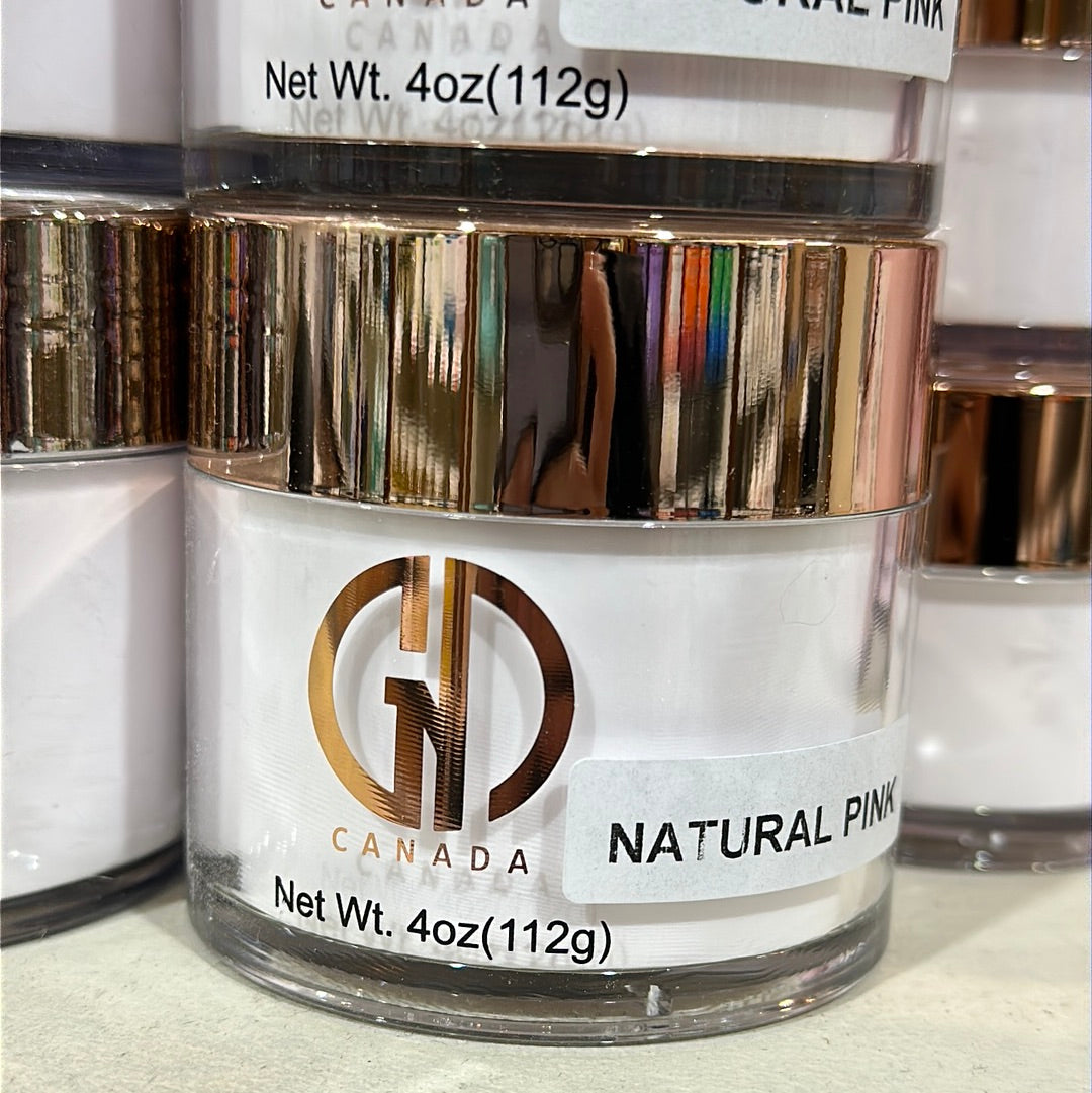GND POWDER NATURAL PINK 4 OZ - Secret Nail & Beauty Supply