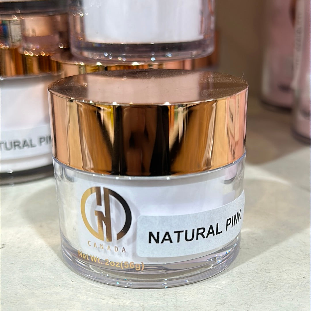 GND POWDER NATURAL PINK 2 OZ - Secret Nail & Beauty Supply