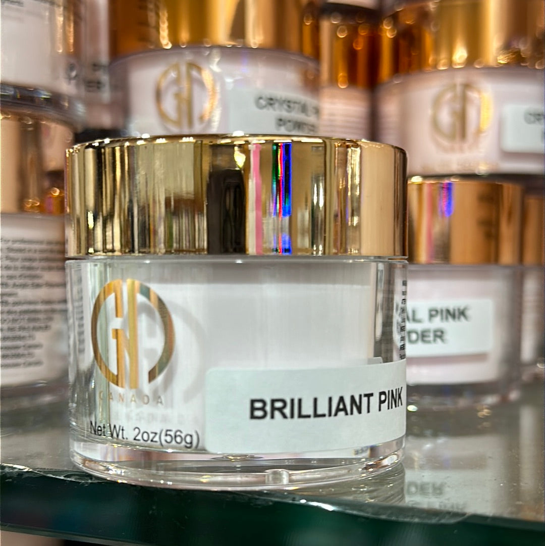 GND BRILLIANT PINK ACRYLIC POWDER - Secret Nail & Beauty Supply