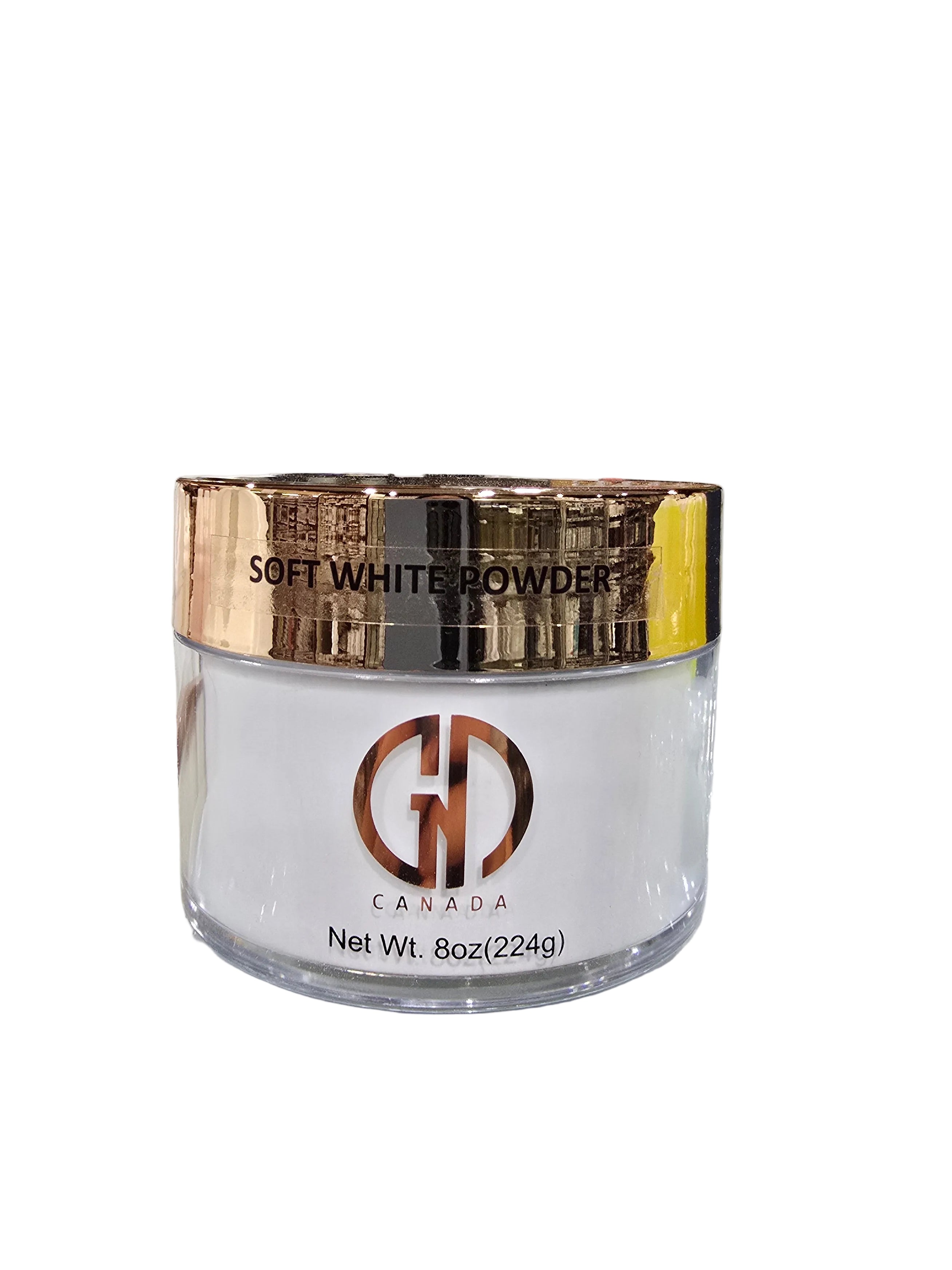 GND SOFT WHITE POWDER 8 OZ - Secret Nail & Beauty Supply