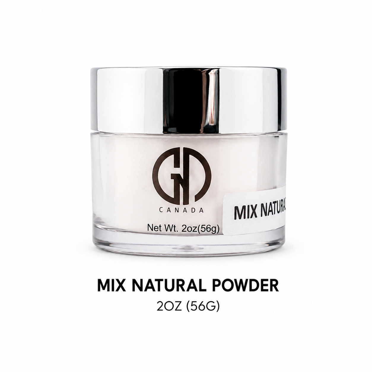 GND ACRYLIC POW-MIX NATURAL 2 OZ - Secret Nail & Beauty Supply