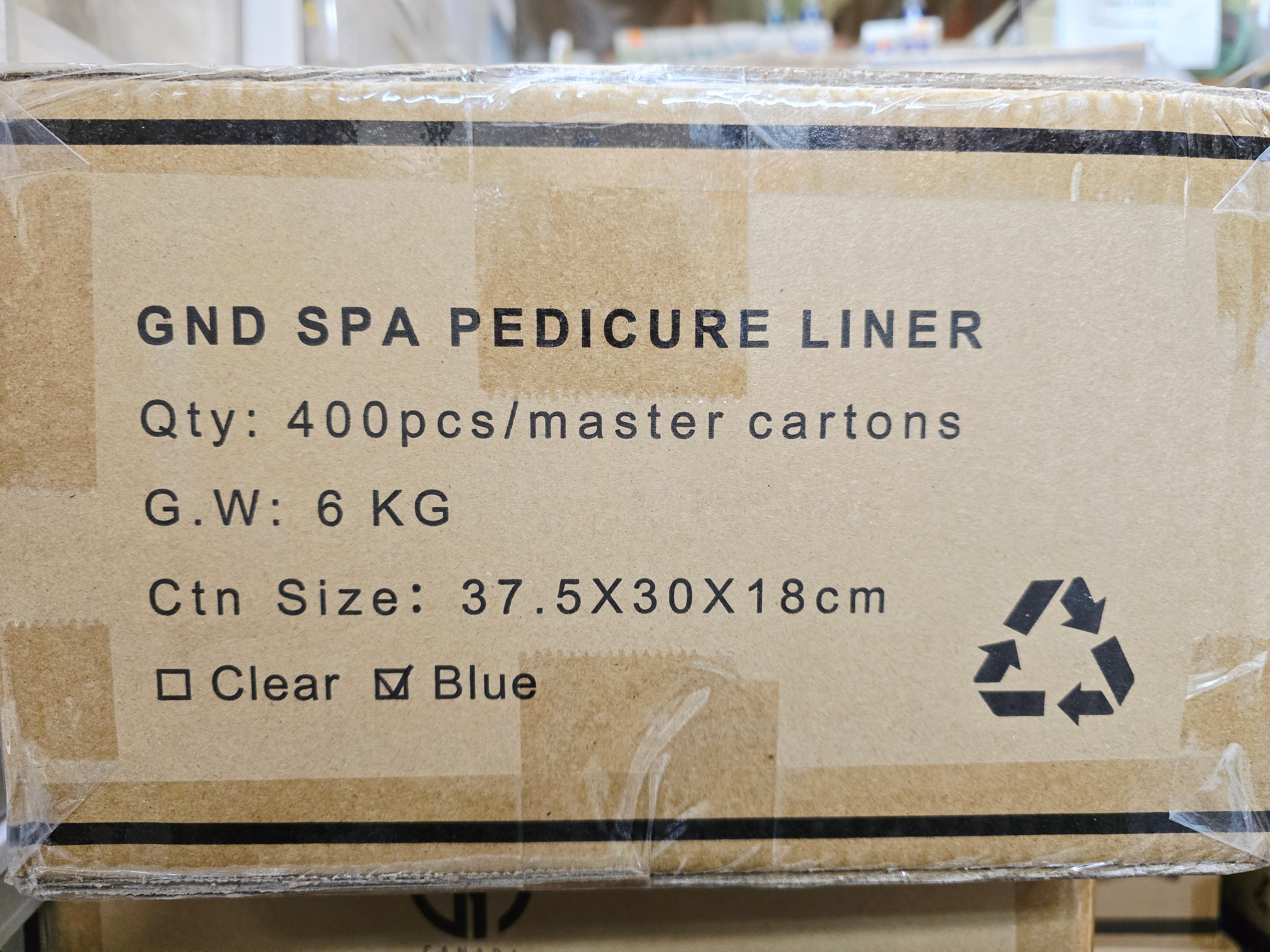 BLUE - GND SPA PEDICURE LINER - 400PCS/CASE - Secret Nail & Beauty Supply