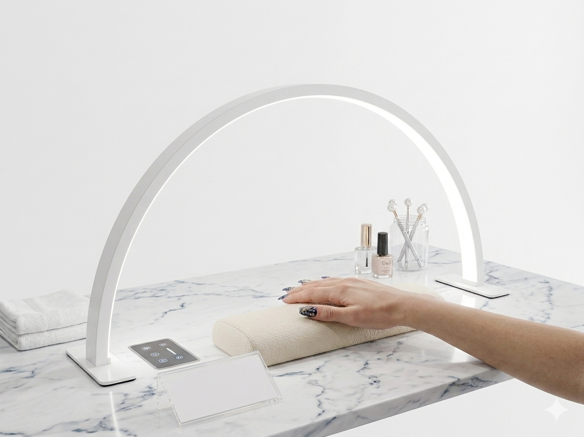 GND CRESCENT-SHAPED METAL LED DESK LAMP