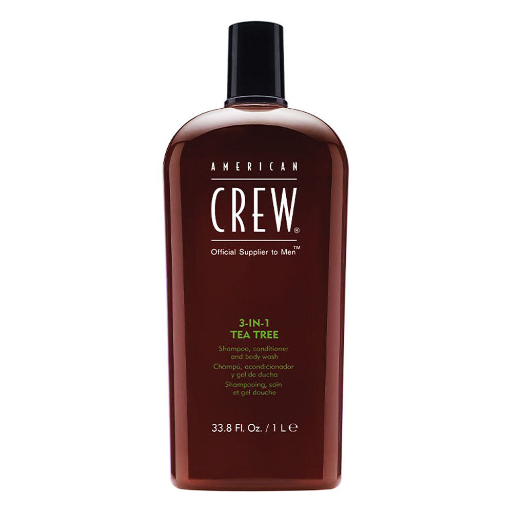 AMERICAN CREW 3-IN-1 TEA TREE 1L (shampoo/conditioner/body wash )