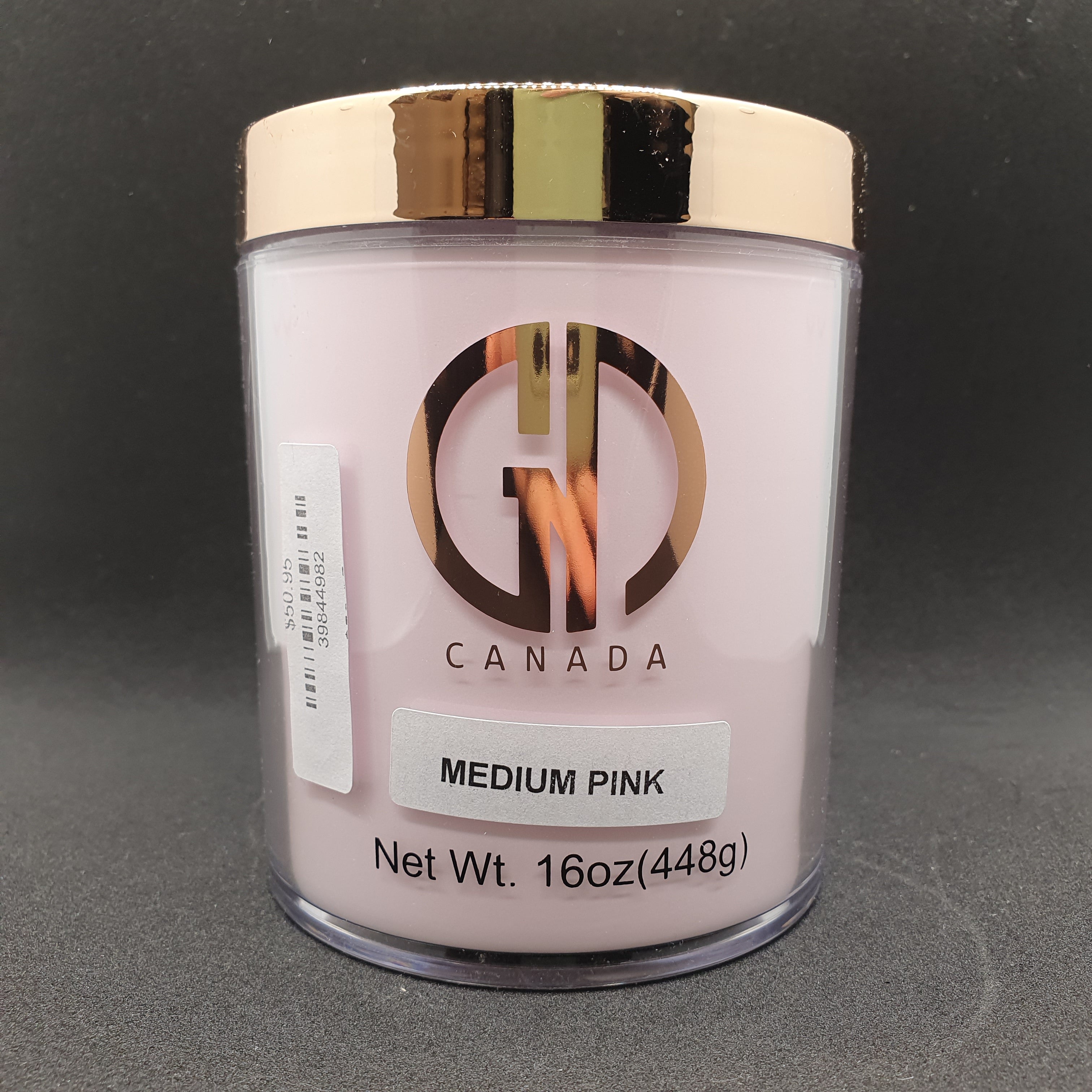 GND MEDIUM PINK POWDER 16 OZ - Secret Nail & Beauty Supply