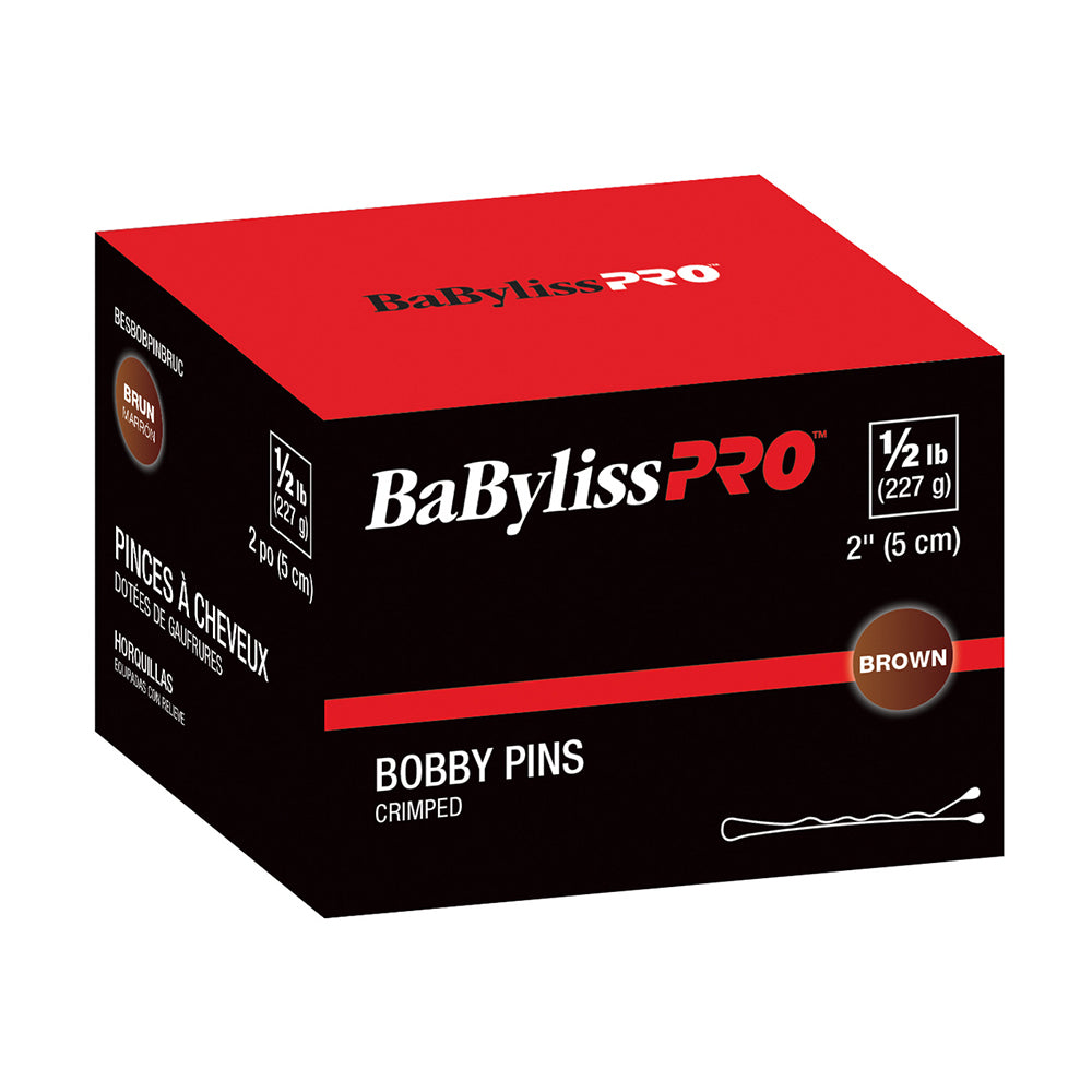 BABYLISS PRO BOBBY PINS 1/2 LB 2" CRIMPED - Secret Nail & Beauty Supply