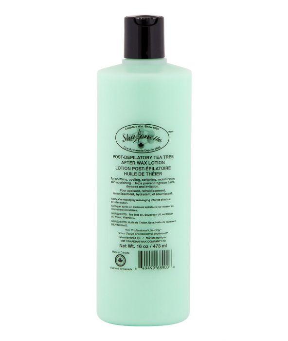 sharonelle post-depilatory tea tree after wax lotion 16oz