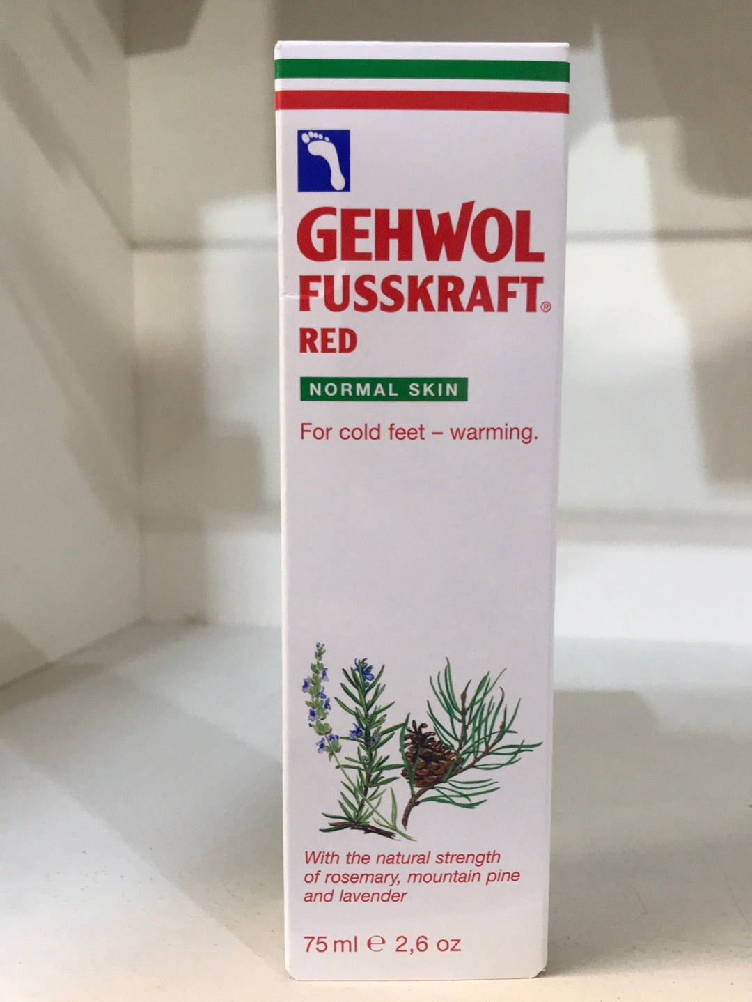 GE1110305 GEHWOL FUSSKRAFT RED NORMAL SKIN 75 ML- ( DISC )