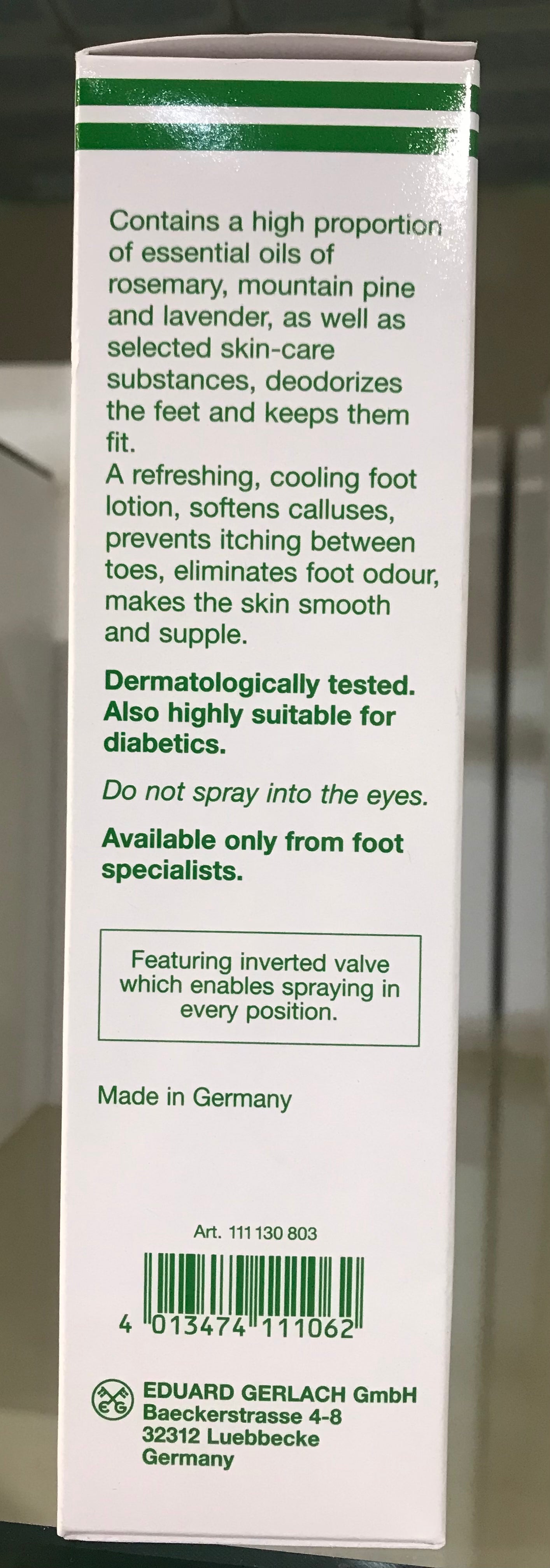 GE161130801 GEHWOL FUSSKRAFT HERBAL SPRAY 150ML - F