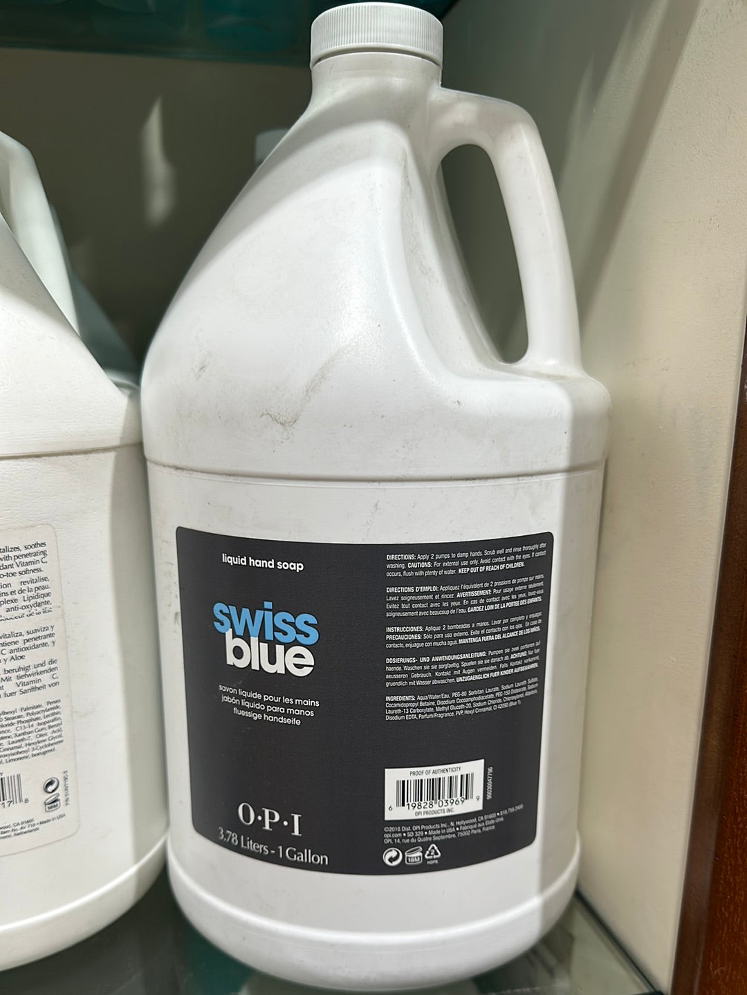 SD 329 OPI SWISS BLUE HAND SOAP 3.78L