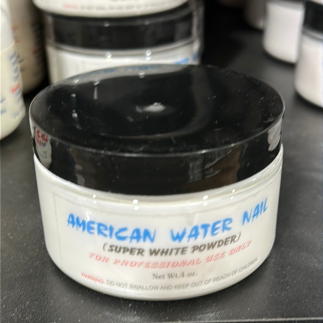 AMERICAN WATER NAIL ACRYLIC POWDER 4 OZ - Secret Nail & Beauty Supply