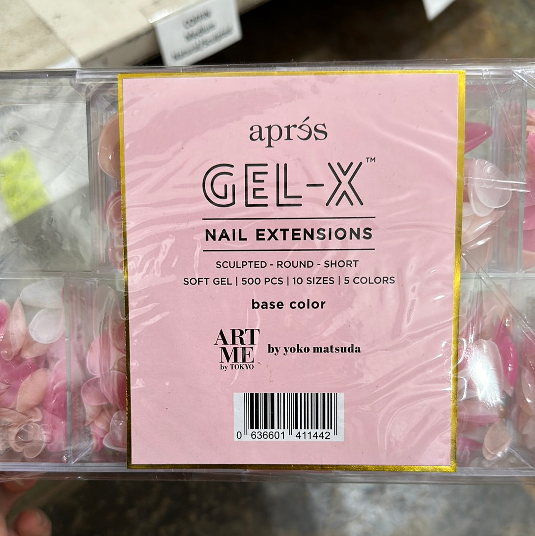 APRES GEL-X TIPS-BASE COLOR/VIVID/WILD-SHORT