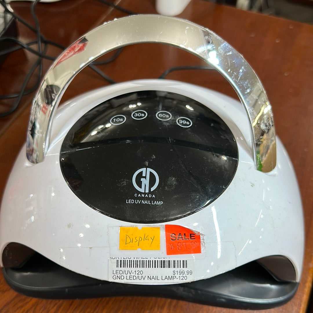 CA-01 GND LED/UV NAIL LAMP-120 WATT (BLACK/WHITE) - Secret Nail & Beauty Supply