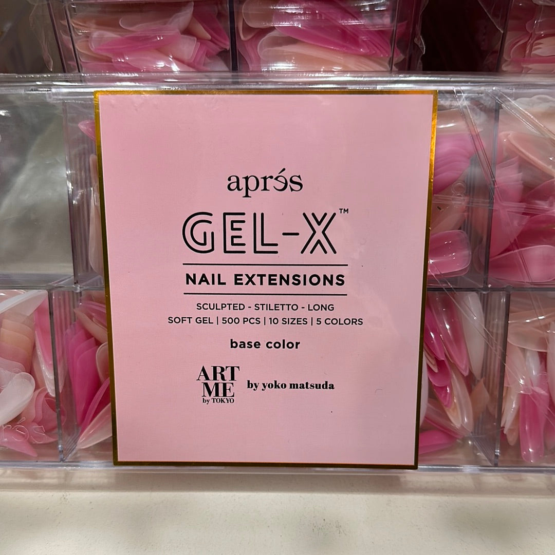 APRES GEL-X TIPS-BASE COLOR/VIVID/WILD-LONG