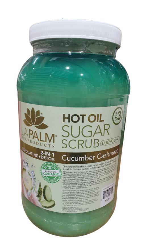 LAPALM HOT OIL SUGAR SCRUB CUCUMBER - 1 GALLON