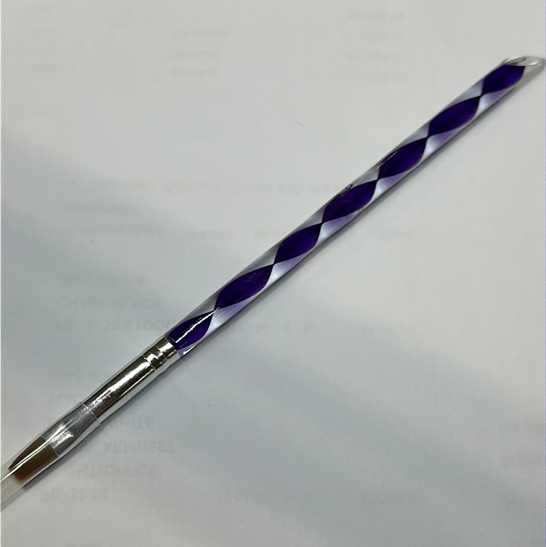 NAIL ART BRUSH #8 - PURPLE SPIRAL
